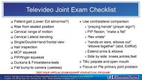 Telemedicine joint exam